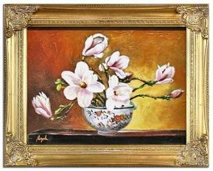 Obraz "Orchidee" ręcznie malowany 37x47cm