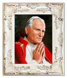 Papież Jan Paweł II ręcznie malowany 27x32cm