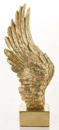 Figurka dekoracyjna złote skrzydło 26x7x11 cm