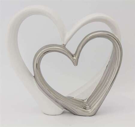 Figurka podwójne serce waga 1 kg wys.25cm