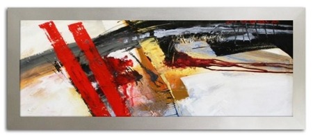 Obraz - Abstrakcje - olejny, ręcznie malowany 62x162cm