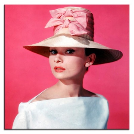 Obraz "Audrey Hepburn" reprodukcja 40x40 cm