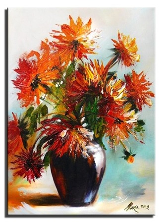 Obraz - Bukiety mieszane  - olejny, ręcznie malowany 50x70cm