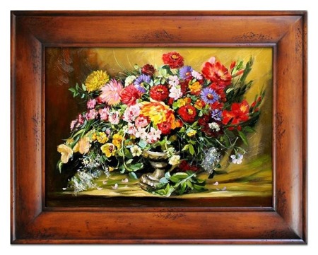 Obraz "Bukiety mieszane " ręcznie malowany 87x117cm