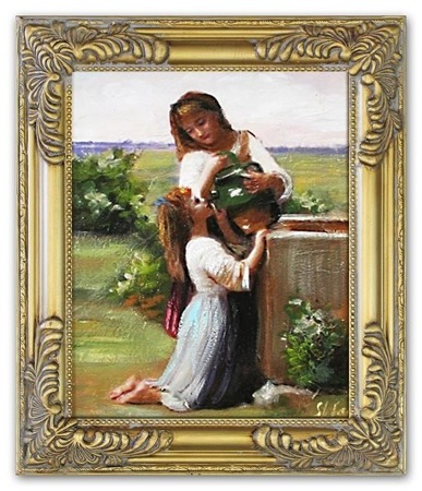 Obraz "Inni" ręcznie malowany 27x32cm