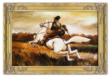 Obraz - Józef Chełmoński - olejny, ręcznie malowany 75x105cm