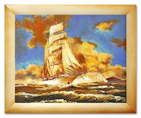 Obraz "Marynistyka" ręcznie malowany 53x64cm