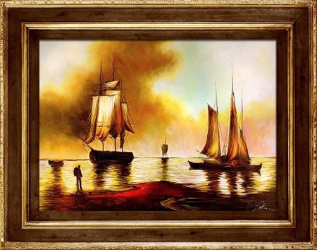 Obraz "Marynistyka" ręcznie malowany 75x95cm