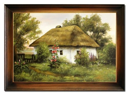 Obraz "NOWOŚCI" ręcznie malowany 75x105cm