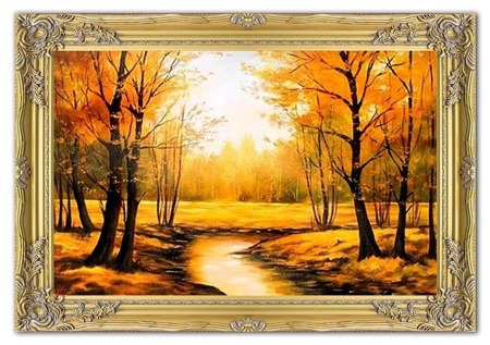 Obraz - Pejzaz tradycyjny - olejny, ręcznie malowany 75x105cm