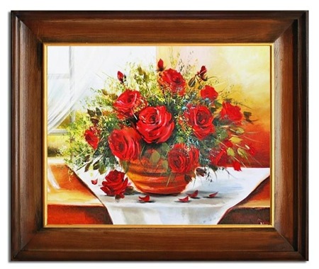 Obraz "Roze" ręcznie malowany 53x64cm