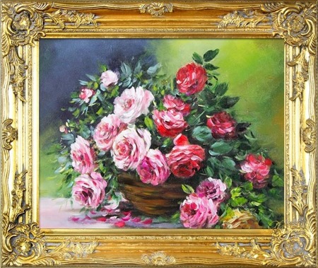 Obraz "Roze" ręcznie malowany 54x64cm