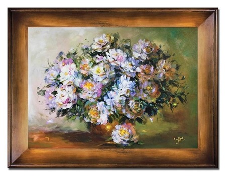 Obraz "Roze" ręcznie malowany 72x92cm