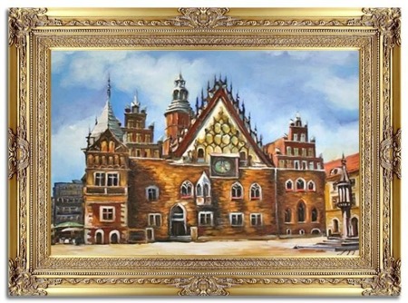 Obraz "Wrocław" ręcznie malowany 90x120cm