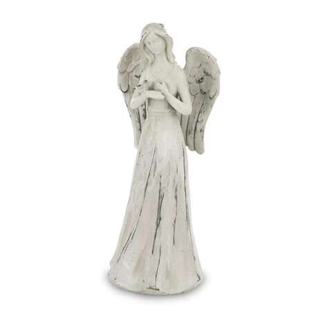 Wysoka Biała Figura Anioła Ozdoba Dekoracja