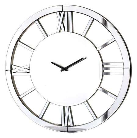 Zegar srebrny Koło Rzymski 60x60x3 cm