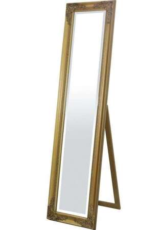 Złote Lustro Stojące w Dekoracyjnej Ramie h:160 cm