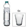 Butelka  Vita 1,1 L + 6 szklanek  Basic 235 ml