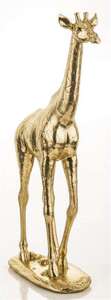 Dekoracyjna Figurka Żyrafa złota stojąca 41x25x9cm