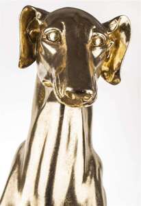 Figurka Pies złoty H: 78 cm