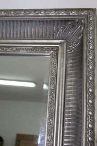 Stylowa Rama Dekoracyjna Lustro Srebrny 198x108 cm